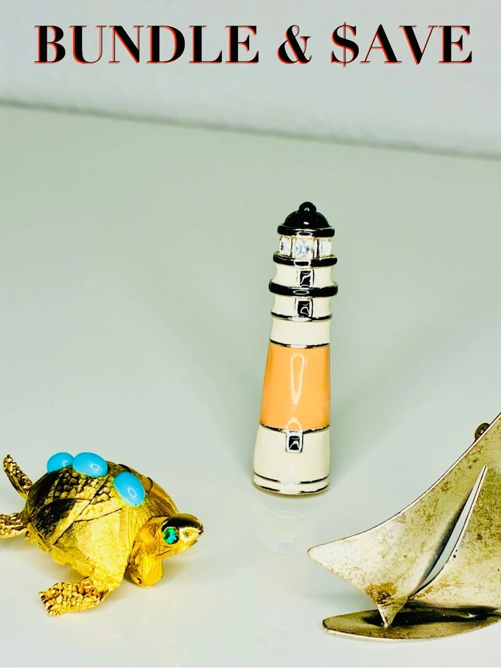 VTG Beau Sterling Silver Sailboat Brooch Sleek Nautical Accent Distressed Unisex